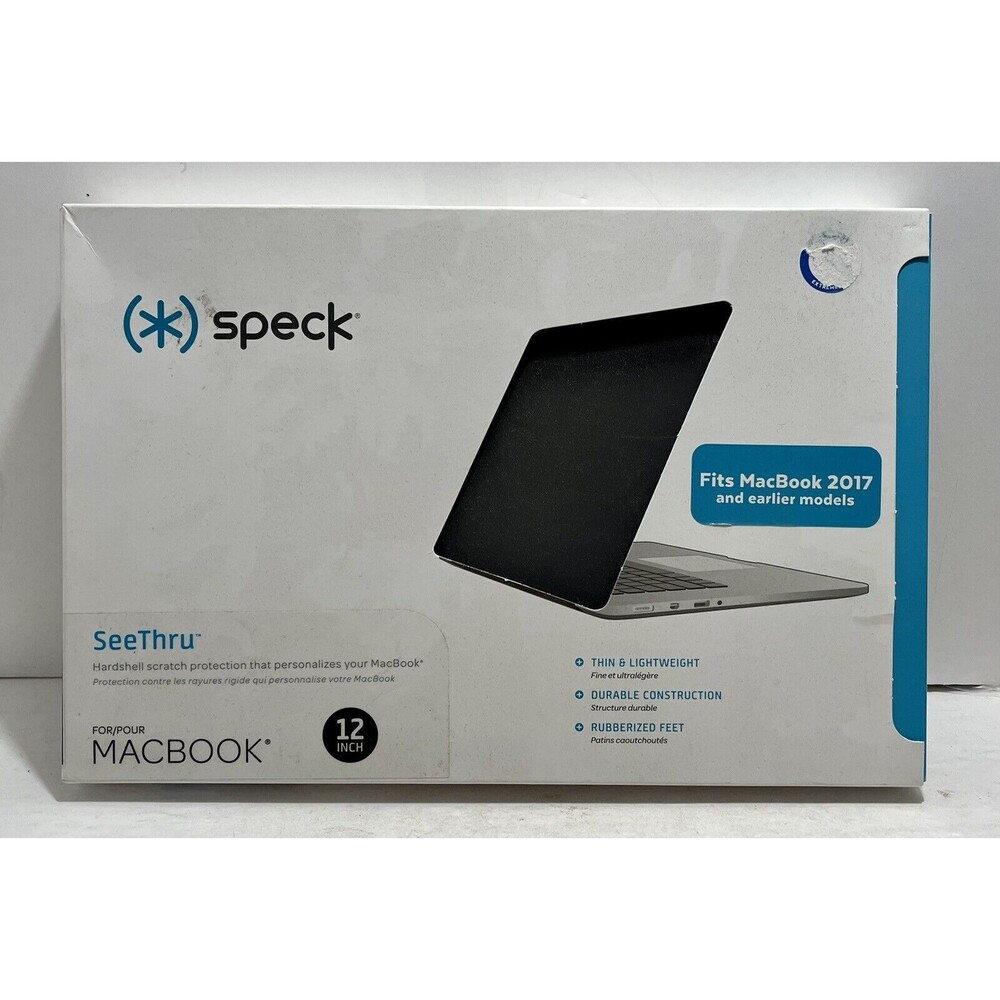 Speck SeeThru Hardshell Case 12” Matte Grey Macbook Pro 2017 & Earlier Models